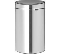 Brabantia 100680 Touch Bin Poubelle recycle Acier Inoxydable Acier Mat 44 x 30,5 x 71,5 cm