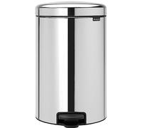 Brabantia 113987 New Icon Poubelle à Pédale Acier Inoxydable Argent 29 x 33,5 x 46 cm 20 L
