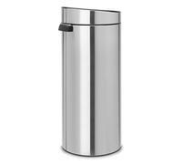 Brabantia Touch Bin New, 30 litres, seau intérieur plastique - Matt Steel Fingerprint Proof - 115462