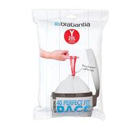 Brabantia 116865 PerfectFit Sac de poubelle pour NewIcon Plastique Blanc 0,1 x 46,5 x 56 cm