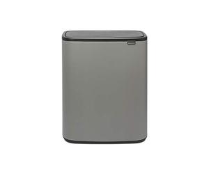 Brabantia - 223129 - Poubelle Bo Touch Bin, 60L, Mineral Concrete Grey