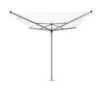 BRABANTIA - 310867 - Topspinner séchant, rotatif - 60 mètres - Ancrage métallique - Ø 45 mm - 4 bras - Gris métallisé