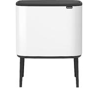 Brabantia 313523 Poubelle, Acier Inoxydable, Blanc, 31.5 x 54 x 68 cm