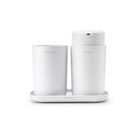 Brabantia Accessoires de Salle de Bains, Kit de 3, Collection Renew - White