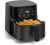 Brabantia Airfryer, 4 litres, 1 700 W, 80 °C à 200 °C, 8 programmes de cuisson, écran tactile numérique, poignée au toucher, pieds antidérapants, Noir, BBEK1134