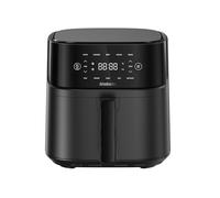Brabantia Airfryer XL 5,7 litres, 1700 W, 80-200 degrés, sans PFAS, 10 programmes automatiques, écran tactile numérique, panier amovible, pieds antidérapants, noir, BBEK1136
