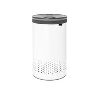 Brabantia Bac à linge - 60 litres - couvercle en plastique - sac à linge amovible - blanc 304880