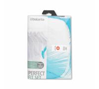 Brabantia Baumwollbezug mit 4mm Schaumstoff und Filz, Bügeltischbezug, Mixed Pack Colourful, 124 x 38 cm, 265006