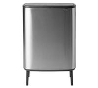 Brabantia Poubelle Bo touch high 60 L Acier mat