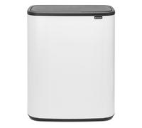 Brabantia Poubelle Bo Touch Bin 221408 – Blanche, 2 x 30L