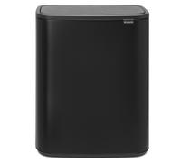 Brabantia - 221484 - Poubelle Bo Touch Bin, Noir mat, 2 x 30 L