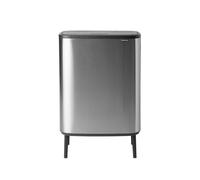 Brabantia Bo Touch Bin Hi Poubelle - 2x30 litres - 2 seaux intérieurs en plastique - acier mat anti-traces de doigts 130649