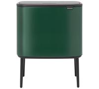 Brabantia Bo Touch Bin Poubelle - 11+23 litres - 2 seau intérieur en plastiques - pine green 304187