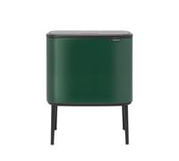 Brabantia Bo Touch Bin Poubelle - 36 litres - seau intérieur en plastique - vert pin 304163