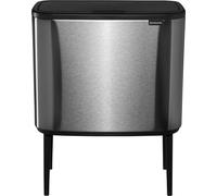 Brabantia Bo Touch Bin - Poubelle - couvercle à charnière - 33 L - tri sélectif - acier mat
