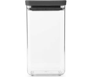 brabantia Bocal Carré, Tasty+ Dark Grey - 1,6 L