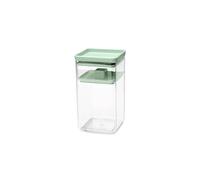 Brabantia Bocal de fermentation TASTY+ | Bocal en plastique de 1,6 L avec joint en silicone et disque de pression | Pour kimchi et choucroute | Jade Green