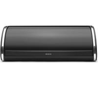 Brabantia Boîte à pain à roulettes Regular Matt Black, boîte à pain, acier, plastique, 16 L, 236761