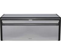 Brabantia Boîte à pain pliante frontale carrée, acier brillant