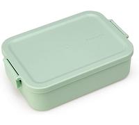 Brabantia Boîte à repas Make & Take - Moyenne, Couvercle à clips, Jade Green 20×13,5×5,5 cm