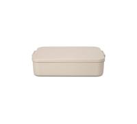 Brabantia Boîte Bento Make & Take (Beige Clair), 2L, Bento box avec compartiments séparateur pour aliments amovibles, Boite repas avec couvercle en plastique et fermeture à clips, 25,5 x 16,7 x 6,2cm