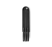 Brabantia (BRAA3-123023- Bloc de couteaux (tiroir) plus 3 couteaux : d'office, à pain, du chef - Dark Grey Taille Unique
