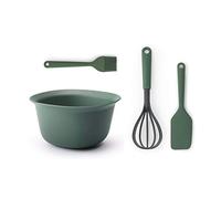 Brabantia (BRAA3) Kit de cuisine pour pâtisserie, bol mélangeur 3.2 litres, pinceau et spatule - Fir Green
