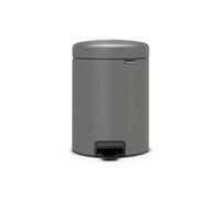 Brabantia (BRAA3 Poubelle à pédale newIcon, 5L, Mineral Concrete Grey