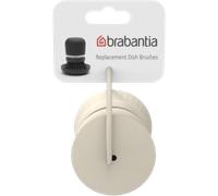 Brabantia Brosse à vaisselle de rechange Brabantia Soft beige. Lot de 2