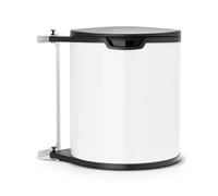 Brabantia Built-in Bin Poubelle encastrable - 15 litres - seau intérieur en plastique - blanc/black 428081