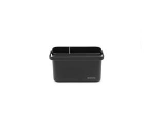 Brabantia Caddy de nettoyage SinkSide avec poignée - Dark Grey | Organiseur et rangement pour produits d’entretien | Panier compact et ergonomique pour accessoires de nettoyage
