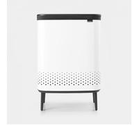 BRABANTIA Corbeille à linge Bo Hi 2 x 45 Litres - Blanc