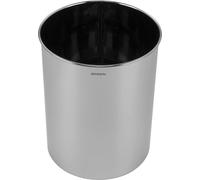 Brabantia - Bac à Déchets Mindset - Idéal pour les Petits Déchets - Couvercle Pivotant Amovible - Facile à Nettoyer - Ne se Raye pas - Résistant à la Corrosion - White - 8,5 x 15 x 10 cm