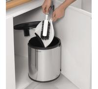 Brabantia De Luxe poubelle 15 l acier-noir 418181