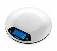Brabantia Digitale Küchenwaage Profile rund mit Timerfunktion, Matt Edelstahl, 480560