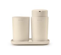 Brabantia Porte-savon Renew – Base douce antidérapante, nervures, anti-rayures Beige 13,5×8 cm