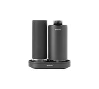 Brabantia Ensemble Distributeurs de Savon SinkStyle, Gris Foncé, 2X 200ml | Distributeur de savon à pression et à pompe, anti-goutte, Surface antidérapante, Avec Plateau, Pour savon main et vaisselle