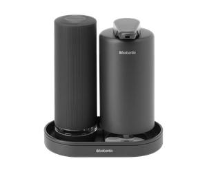 Brabantia Ensemble pompe à savon et distributeur à liquide vaisselle SinkStyle Mineral Infinite Grey