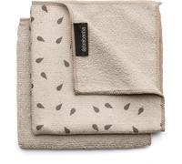 Brabantia Éponges en Microfibre Sinkside (Beige Clair), Lot de 2, Chiffon Microfibre lavables en Machine, Absorbant jusqu'à 7X Leur Poids, Torchon Cuisine nettoyant pour Vaisselle et Plans de Travail