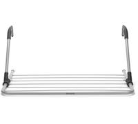 Brabantia Radiator Airer and Hanging Drying Rack - Metallic Grey