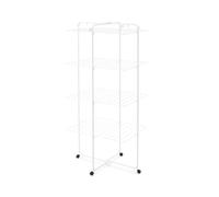 Brabantia Séchoir tour HangOn – 30 m, pliable, ajustable, roues & crochets – Blanc
