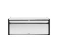 Brabantia Fall Front Boîte à Pain - Grande Boîte de Rangement pour le Pain, les Bagels, les Petits Pains - Design peu Encombrant avec Dessus Plat