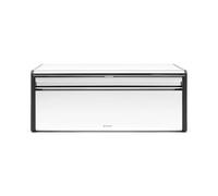 Brabantia Fall Front Boîte à Pain - Grande Boîte de Rangement pour le Pain, les Bagels, les Petits Pains - Design peu Encombrant avec Dessus Plat