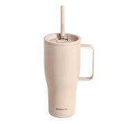 Brabantia Gobelet isotherme de 830 ml avec poignée et paille, conçu pour les grandes boissons à la maison, au travail ou en déplacement