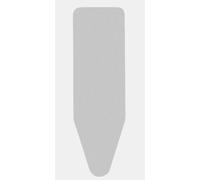Brabantia Housse pour Table à Repasser B, 124 X 38 cm - Coton, Mousse 4mm & Feutre 4mm - Silver