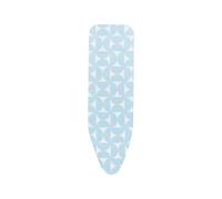 Brabantia - Housse de Table à Repasser B - 124 x 38 cm - Ensemble Complet Housse 100% Coton - pour Fers à Repasser Ordinaires et à Vapeur - avec Cordon de Serrage & Système d'Étirement - Fresh Breeze