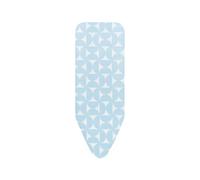 Brabantia - Housse de Table à Repasser C - 124 x 45 cm - Ensemble Complet Housse 100% Coton - pour Fers à Repasser Ordinaires et à Vapeur - avec Cordon de Serrage & Système d'Étirement - Fresh Breeze