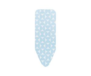 Brabantia - Housse de Table à Repasser C - 124 x 45 cm - Ensemble Complet Housse 100% Coton - pour Fers à Repasser Ordinaires et à Vapeur - avec Cordon de Serrage & Système d'Étirement - Fresh Breeze