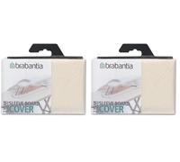 Brabantia Housse pour Jeanette 60 x 10 cm en Coton, Ecru, 28 x 13 x 13 cm (Lot de 2)