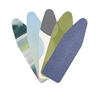 Brabantia Housse pour Table à Repasser 124 x 38 cm - Coloris aléatoire | Housse de planche à repasser 100 % coton (taille B), ensemble complet de housse et sous-couche, ensemble tout-en-un de